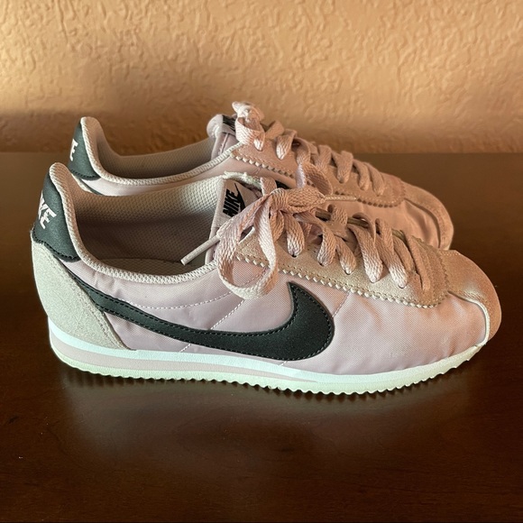 Nike Pink and Black Suede and Nylon Sneakers - Picture 3 of 10